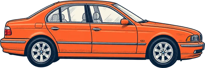 Drawing of the BMW 5 Series