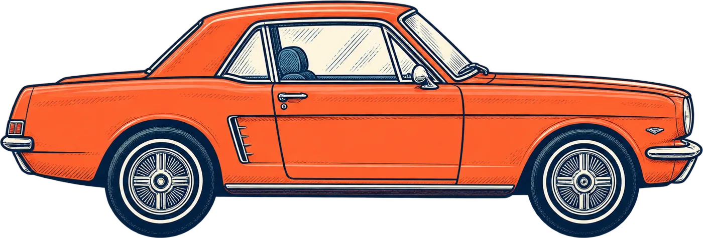 Zeichnung: Ford Mustang
