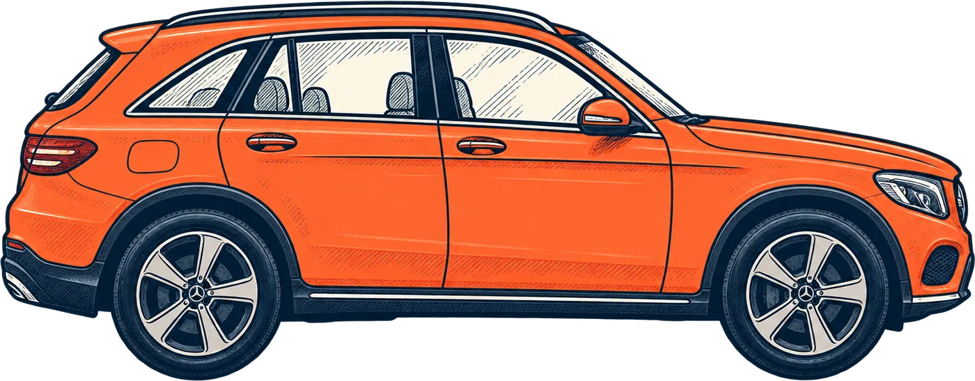 Drawing of the Mercedes-Benz GLC