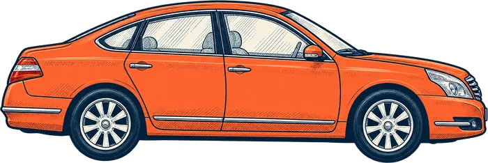 Drawing of the Nissan Teana
