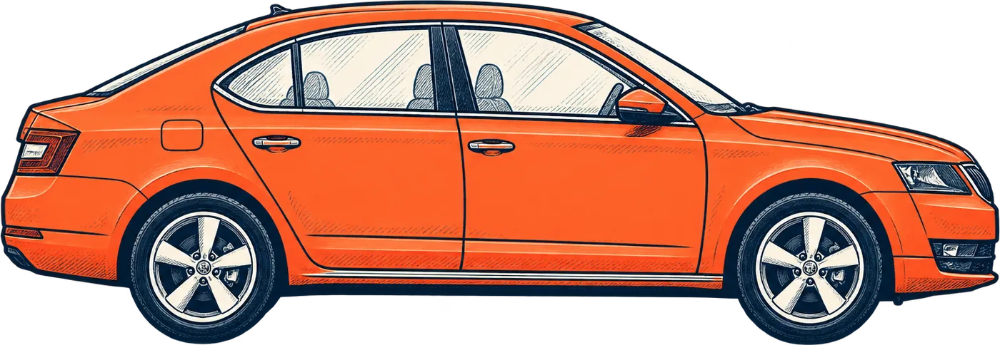 Skoda Octaviaのイラスト