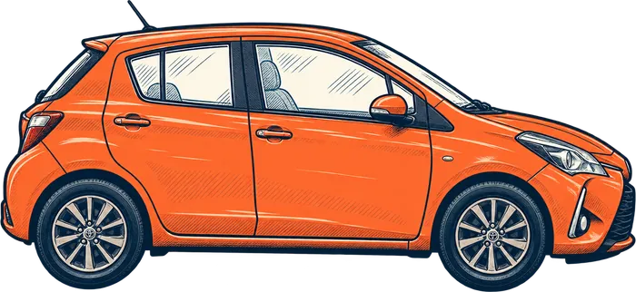 Toyota Yaris 일러스트